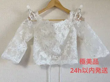 24h 이내 익명 배송 컨디션 최상 브라이덜 웨딩 블라우스 M 볼레로