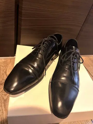 [ 새상품급 ] REGAL 블랙 드레스 신발 스트레이트 팁