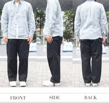 Schott 블랙 카고 팬츠 S