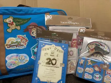 더피 20주년 엽서 스티커 담요 주머니