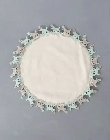 [ 새상품 ] 긴자와 레이스 산책 강아지 타월 손수건 베이지