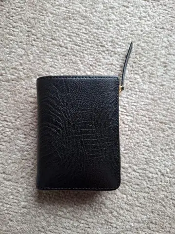 이단 접이식 지갑 블랙