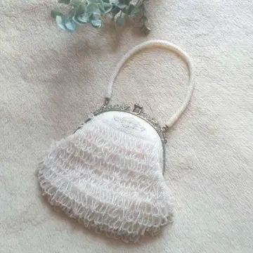 비즈 앤티크 프릴 디자인 파티백 일본 의류에도!