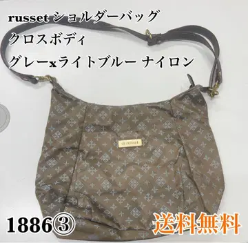 russet 숄더백 그레이 x 라이트 블루