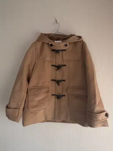 베이지 더플 코트