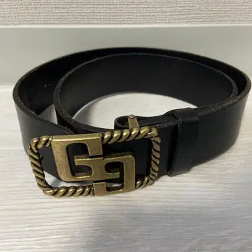 gyda GG 가죽 와이드 벨트