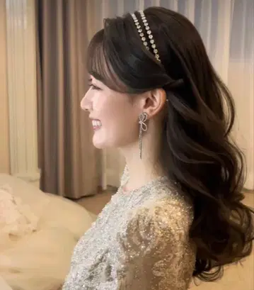 LoveTiara 크리스탈 머리띠 귀걸이