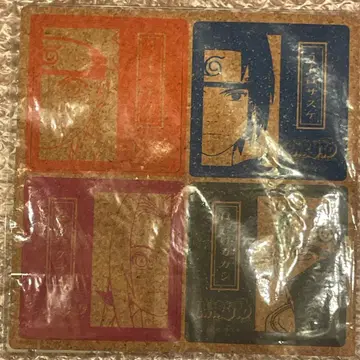 NARUTO 코스터 4장 세트 나루토 사스케 카카시 사쿠라