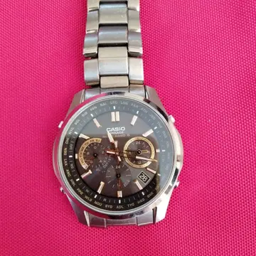 CASIO 카시오 리니에이지 솔라 티타늄 크로노그래프 손목시계