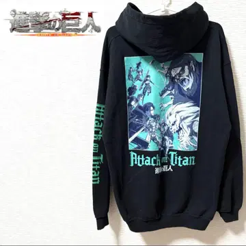 진격의 거인 후드티 블랙