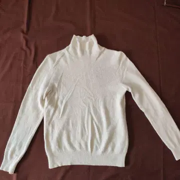 캐시미어 100% 스웨터 모크넥 L