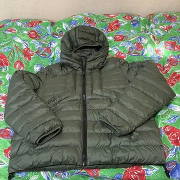 후드 부착 다운 자켓 00-1978 올리브 그린