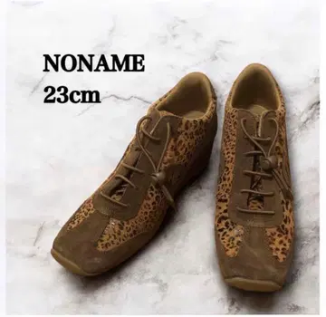 노네임 YOKO JOGGER STK 레오파드 웨지솔 36