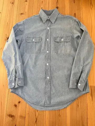 Bon Vieux 샴브레이 셔츠 39 오시마 타쿠미 bon vieux