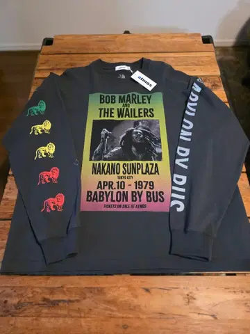 레어 atmos x BOB MARLEY LS T-shirt 사이즈 XL