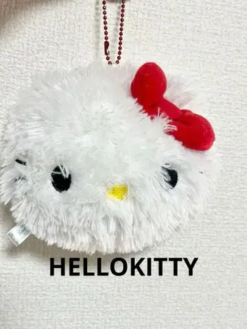 헬로키티 키티 레트로 뽀송뽀송 봉제 인형 키링