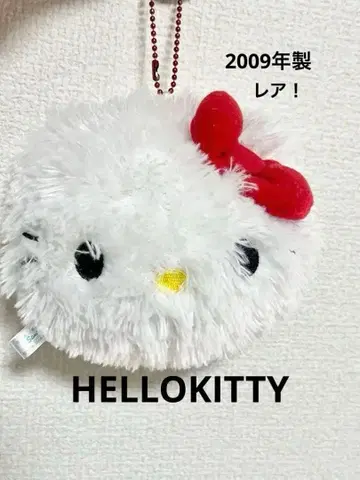 헬로키티 키티 레트로 뽀송뽀송 봉제 인형 키링