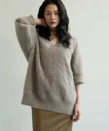 새상품급! 개럴개런트 울 캐시미어 V넥 니트