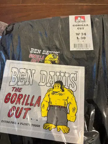 BEN DAVIS GORILLA CUT BlackDenim W34 L30