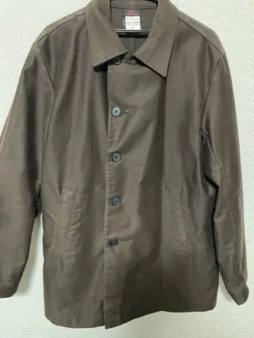 브라운 버튼식 자켓