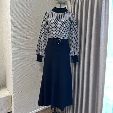 REDYAZEL (레이디 아젤) 배색 니트 원피스 S 사이즈