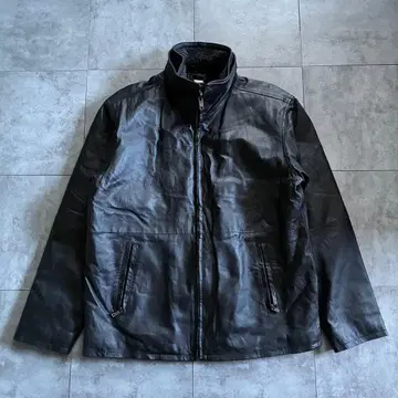 PELLE CUIR leather jacket 옷깃 보아