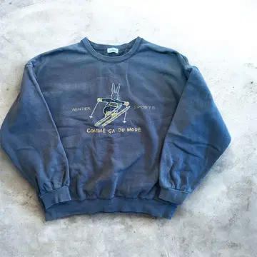 Comme Ca Du Mode 겨울 스포츠 맨투맨 토끼