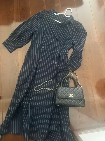 네이비 원피스 가을/겨울 vis