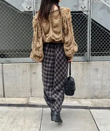 kastane 셔링 시스루 니트