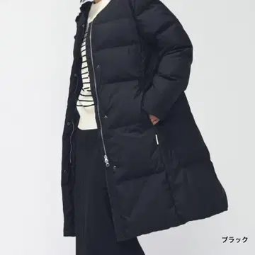 새상품 TIGORA 티고라 충전솜 알루미늄 축열 패디드 노카라 코트 M