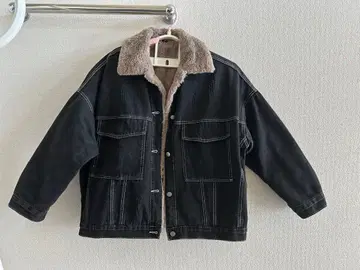 데님 퍼 오버사이즈 자켓