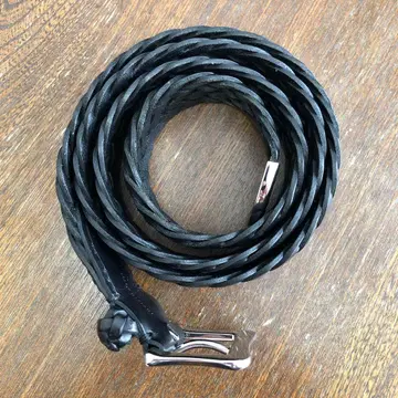 J&M DAVIDSON 블랙 가죽 벨트 34/85