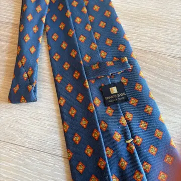 FRANCO BASSI 네이비 다이아몬드 넥타이