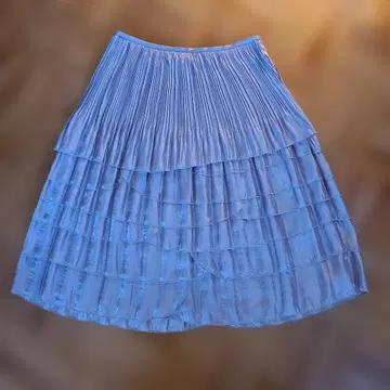 ANAYI 플리츠 롱 스커트