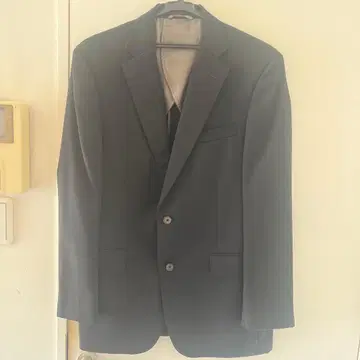 블랙 포멀 수트 싱글 브레스티드