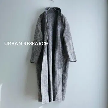 [ 가격 협의 환영 ] 어반 리서치 롱 코트 리버서블 하운드투스 그레이