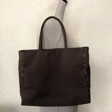 [안나크리스티나] 나일론 토트백 브라운