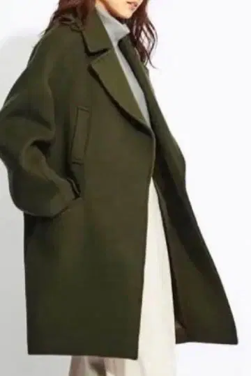 LOUIE 다크 그레이 체스터 코트