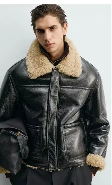 발송은 1/5부터 새상품 ZARA 더블 페이스 페이크 레더 자켓
