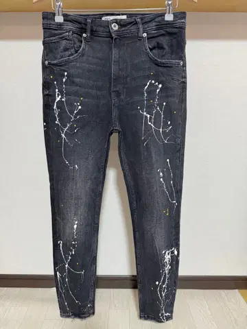 사용하기 쉬운 페인트 ZARA MAN 스트레치 스키니 데님 청바지