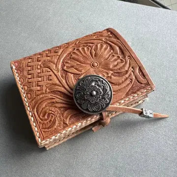 [ 의뢰품 ] [ 하프 지갑 ] 도치기 가죽 핸드메이드 가죽 지갑