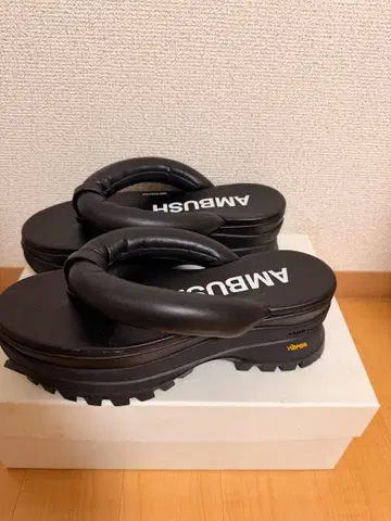 새상품급 앰부쉬 AMBUSH 플랫폼 일본 나막신 샌들 26.5