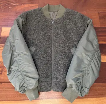 카키 블루종 S 사이즈