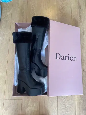 Darich 퍼 플랫폼 롱 부츠 XS