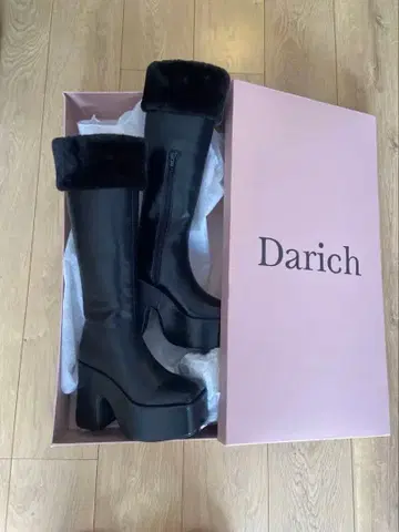 Darich 퍼 플랫폼 롱 부츠 XS