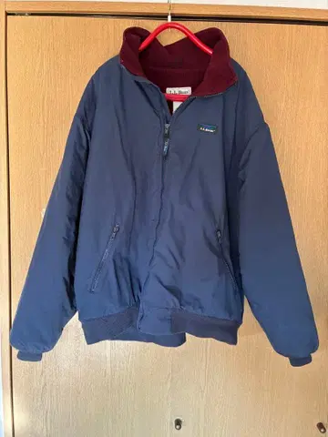L.L.Bean 웜업 자켓 네이비/버건디