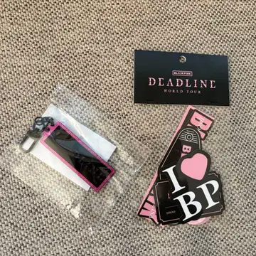BLACKPINK 키링&스티커 세트 공식 굿즈 deadline