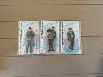 SnowMan 아크릴 스탠드 (후카사와, 미야다테, 무카이)