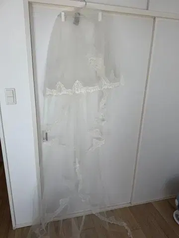 [결혼식] 웨딩 베일 롱 3m 빗 포함