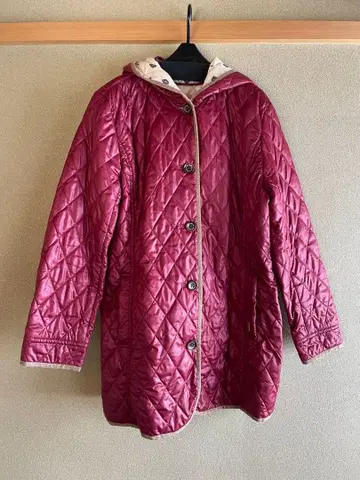 CROCODILE 퀼팅 자켓 M 사이즈 와인 레드